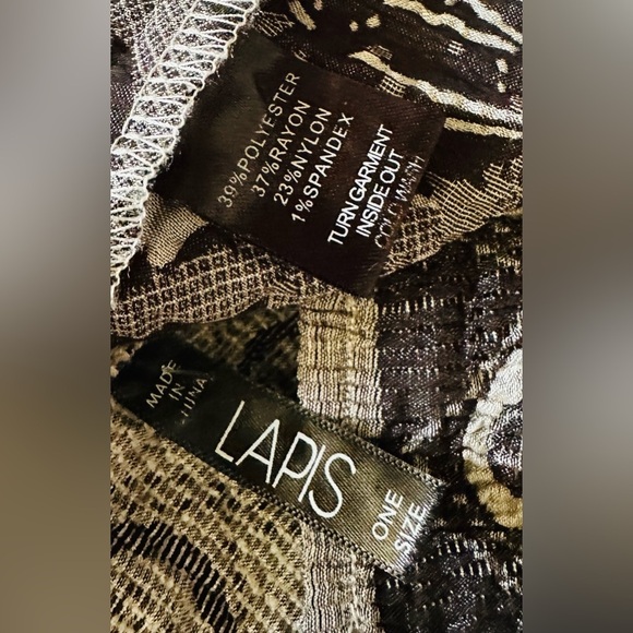 Bohemian Lapis Strapless Midi Dress or Skirt in Floral Gray and Black - Picture 12 of 14